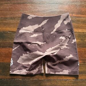 Darc Sport Brown Tie-Dye Athletic Bike Shorts